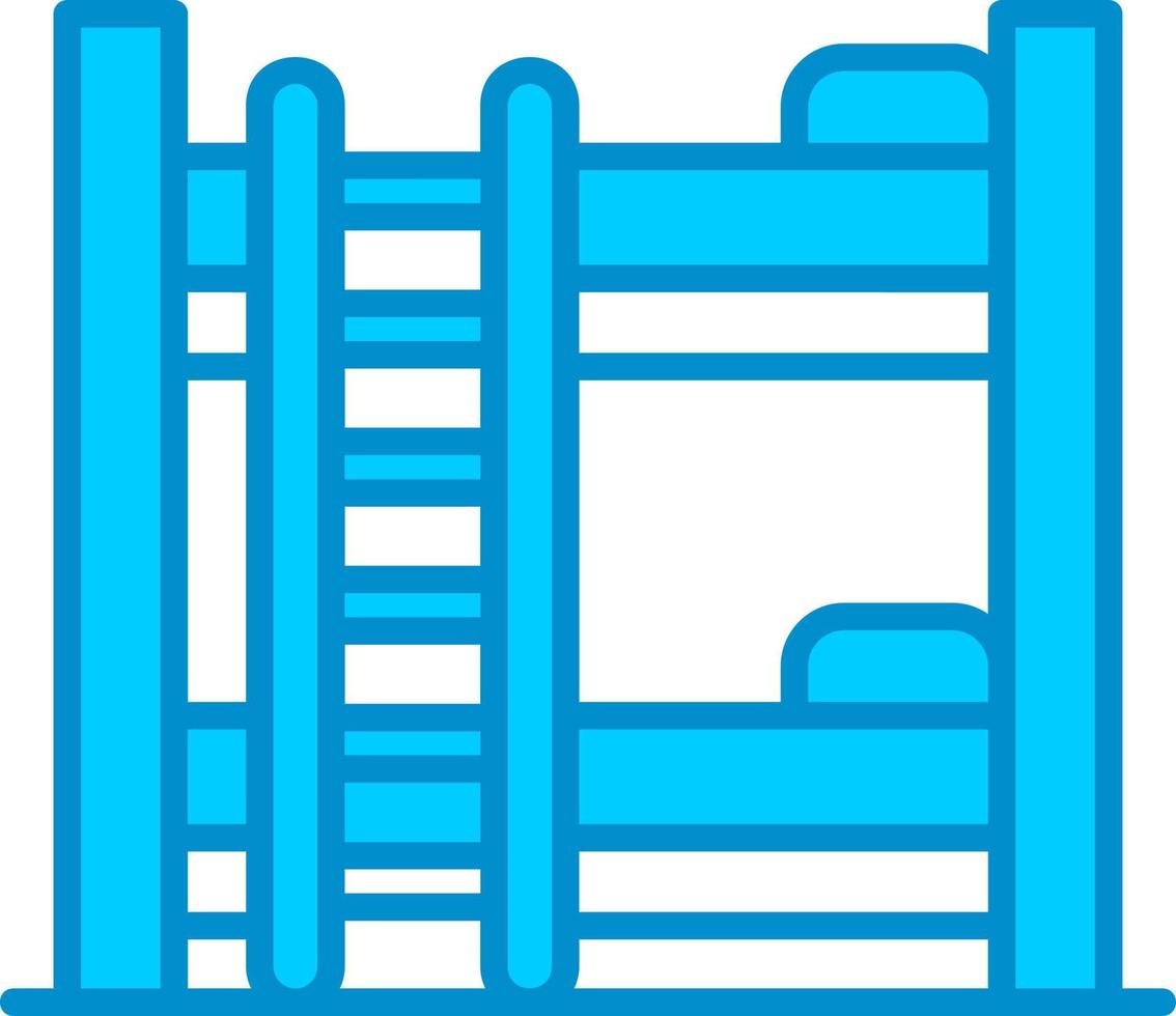 Bunk Bed Creative Icon Design vector