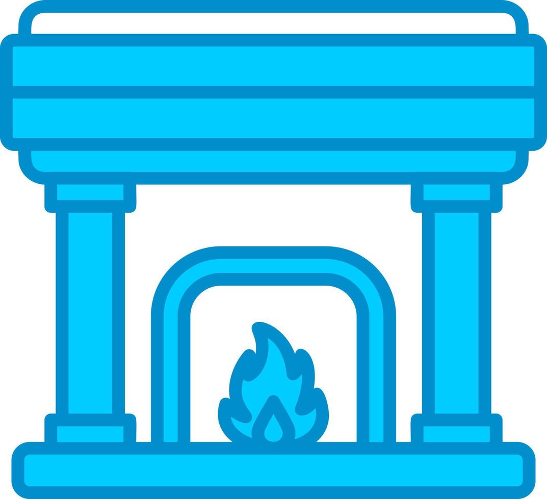Fireplace Creative Icon Design vector