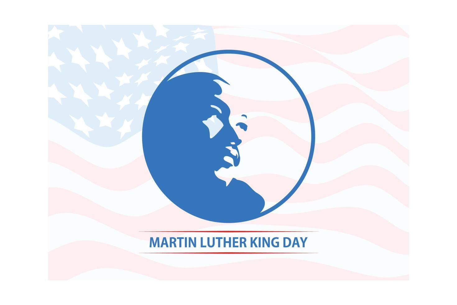 vector illustration for Martin Luther King Jr on abstracted background, flat vector modern illustration