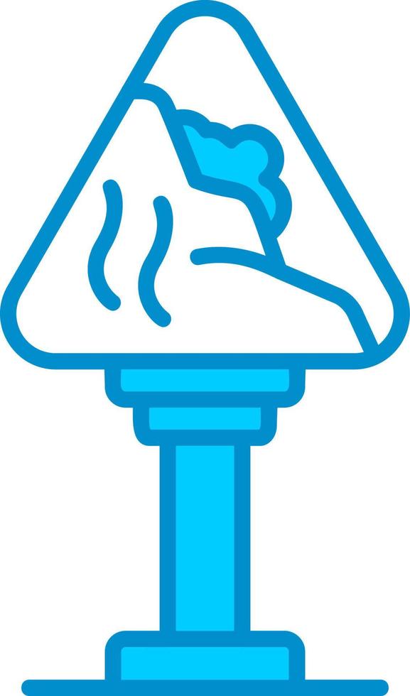 Avalanche Sign Creative Icon Design vector