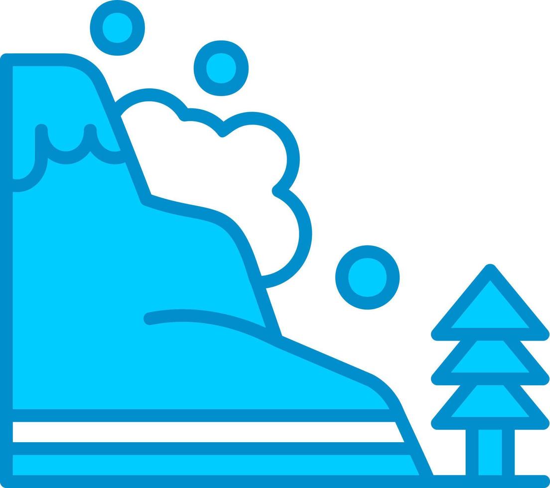 diseño de icono creativo de avalancha vector