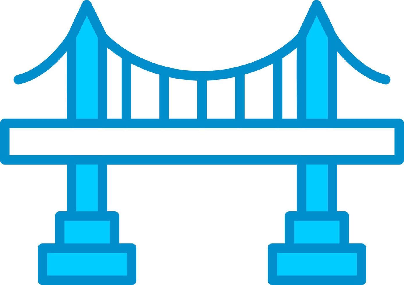 diseño de icono creativo de puente vector