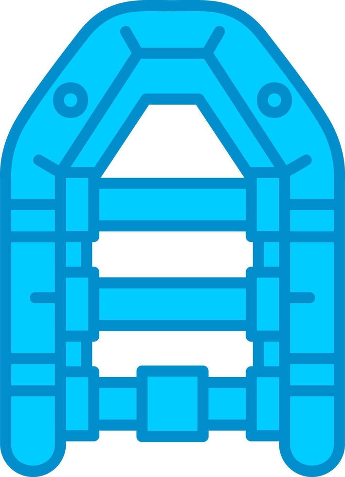 diseño de icono creativo de bote inflable vector