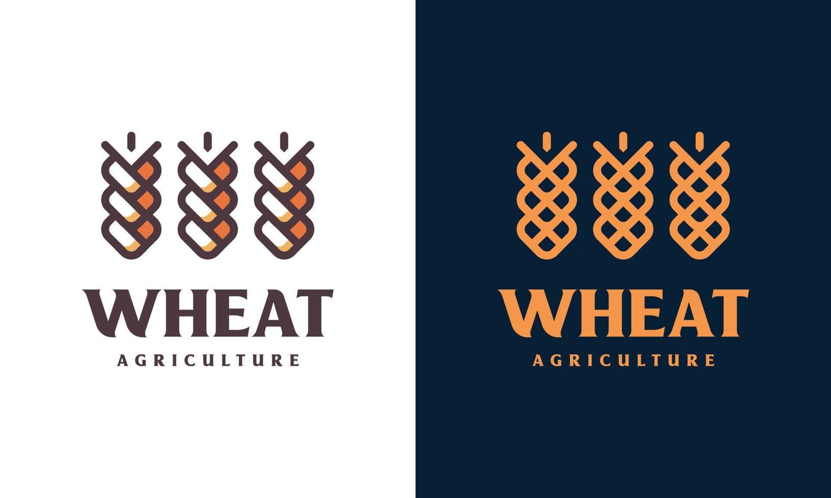 Luxury Grain wheat logo concept, Agriculture wheat Logo Template vector icon