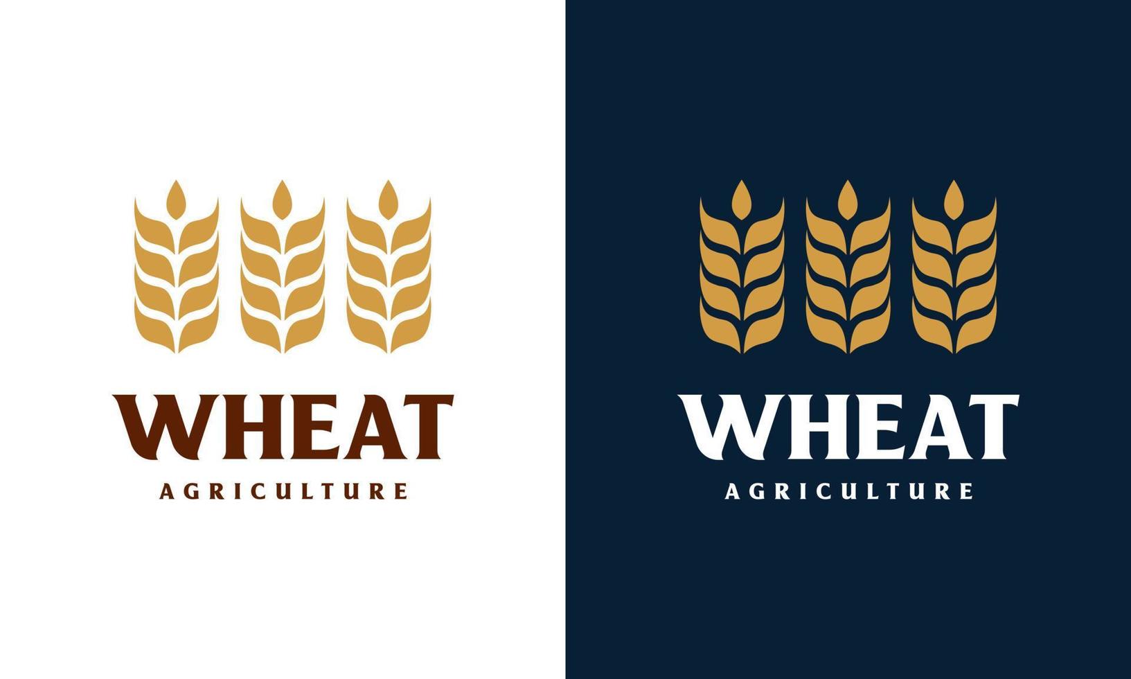 Luxury Grain wheat logo concept, Agriculture wheat Logo Template vector icon