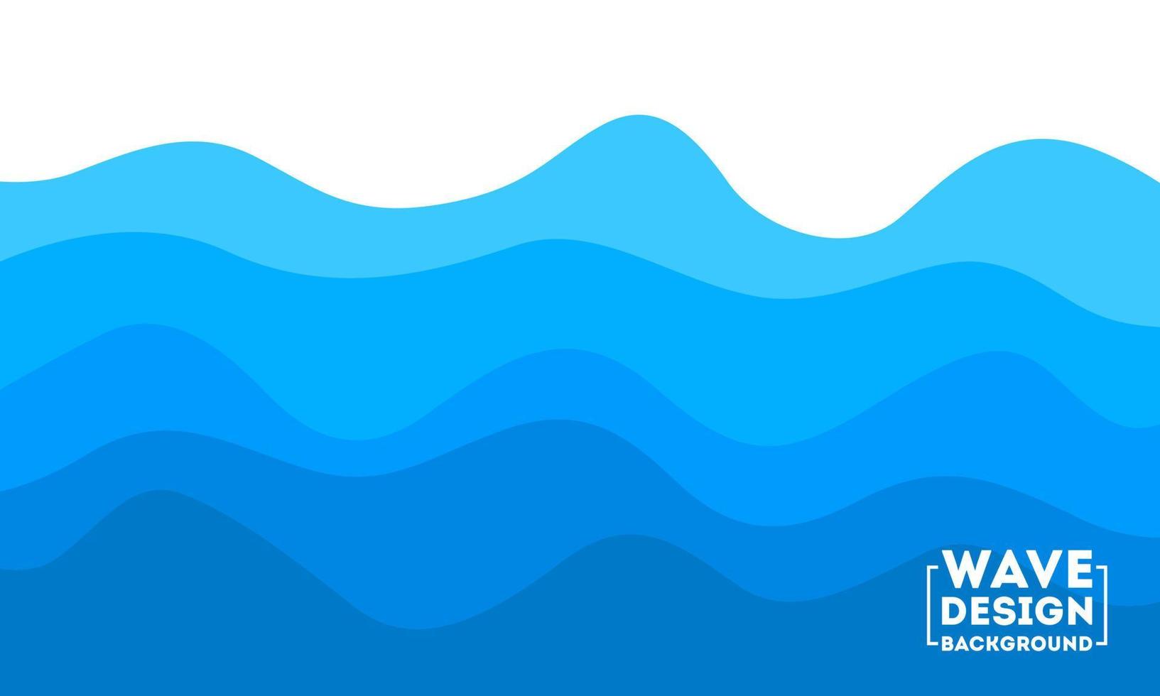 Ilustración de vector de fondo de diseño de onda de agua abstracta