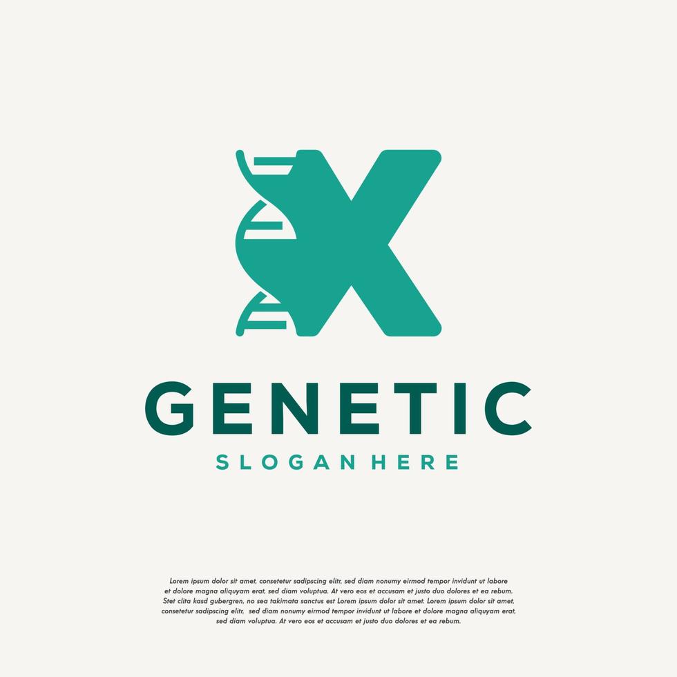 diseños de logotipo de letra f de hélice de adn, diseño de vectores genéticos, plantilla de logotipo inicial de cromosoma
