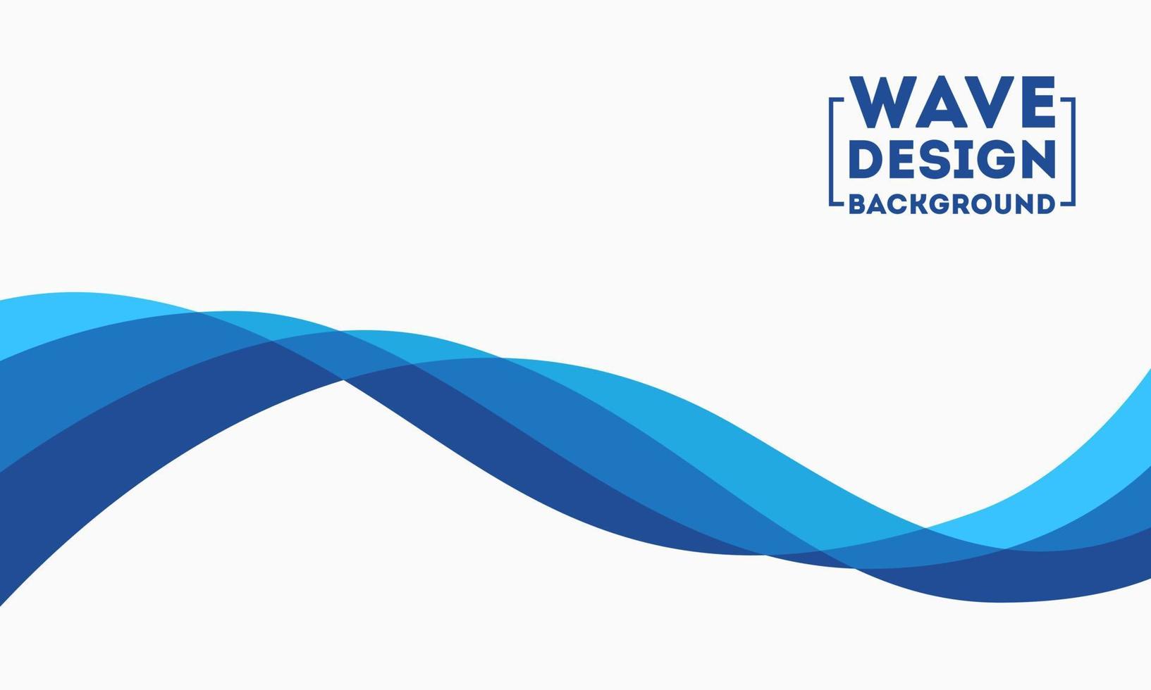 Abstract Water Wave design background vector illustration