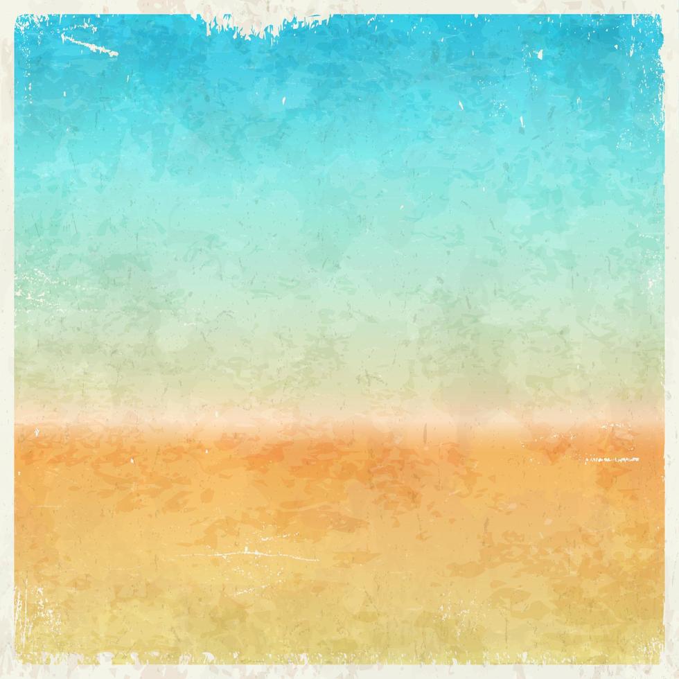 Vacation themed grungy retro abstract vector background