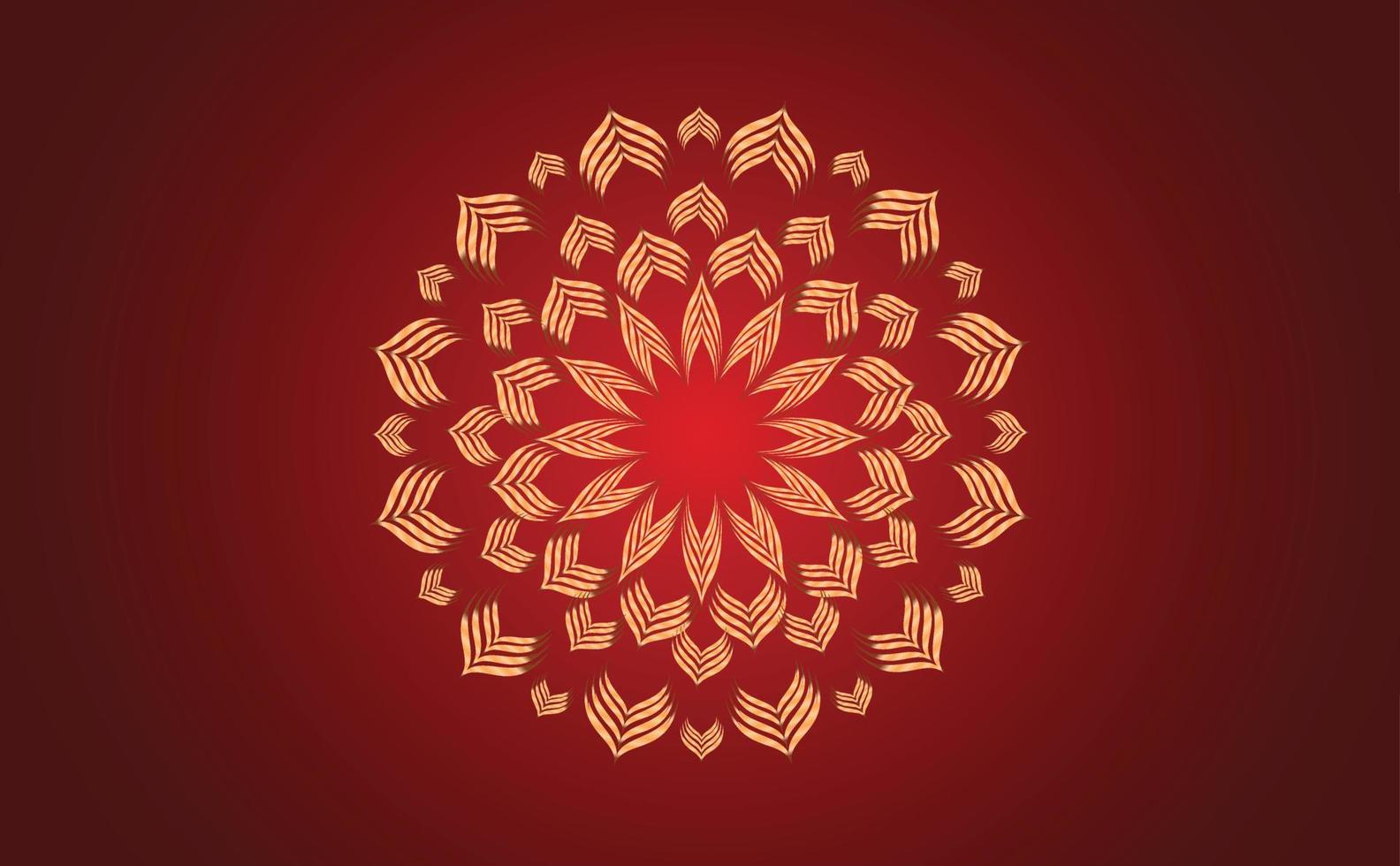 Ornamental background design. Background with golden floral ornaments. red background design vector