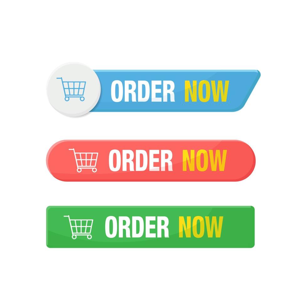 Free vector collection of colored pre-order badges.eps