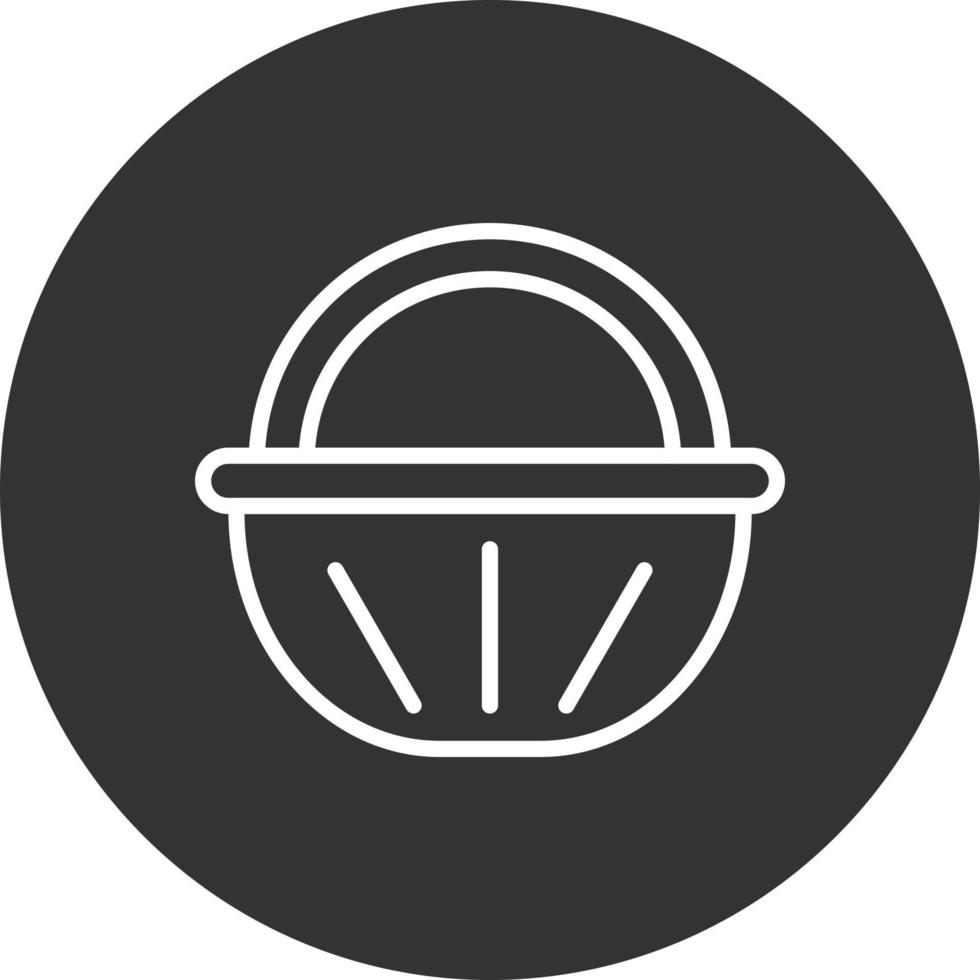 icono de vector de cesta de alimentos