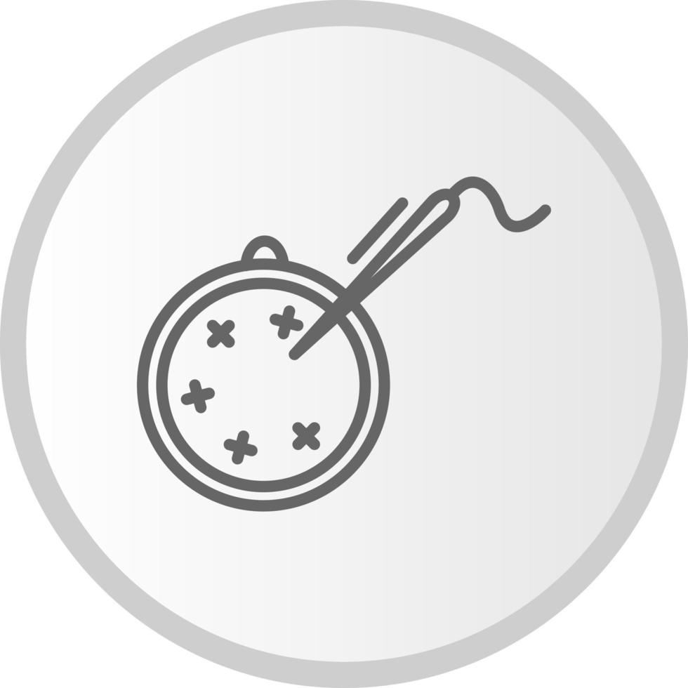 Cross Stitch Vector Icon
