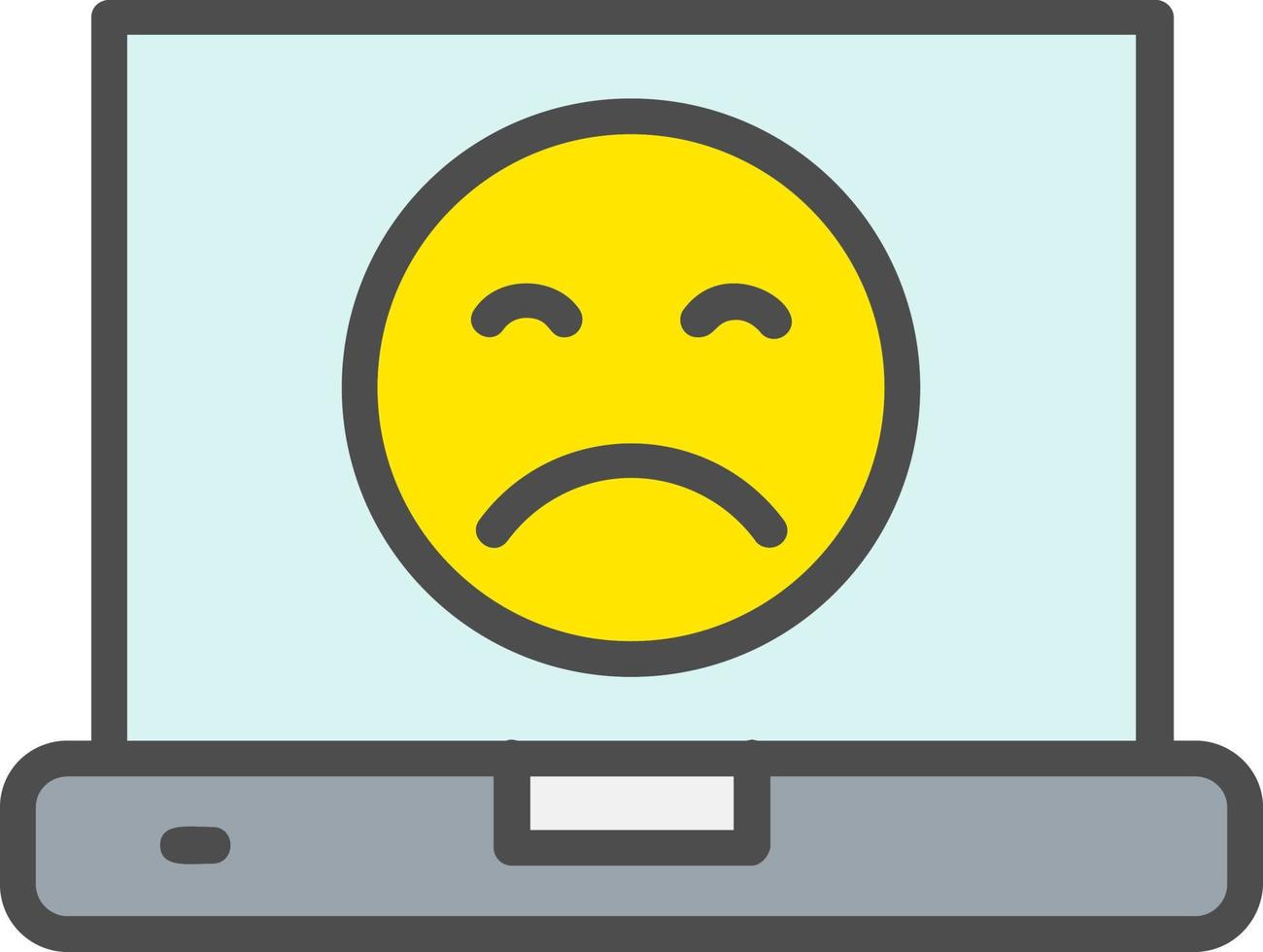 Sad Face Icon Design vector