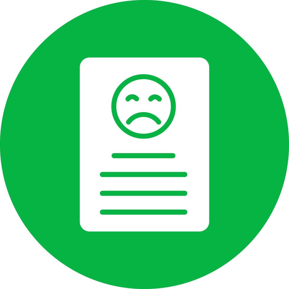 Bad Review Icon Design vector