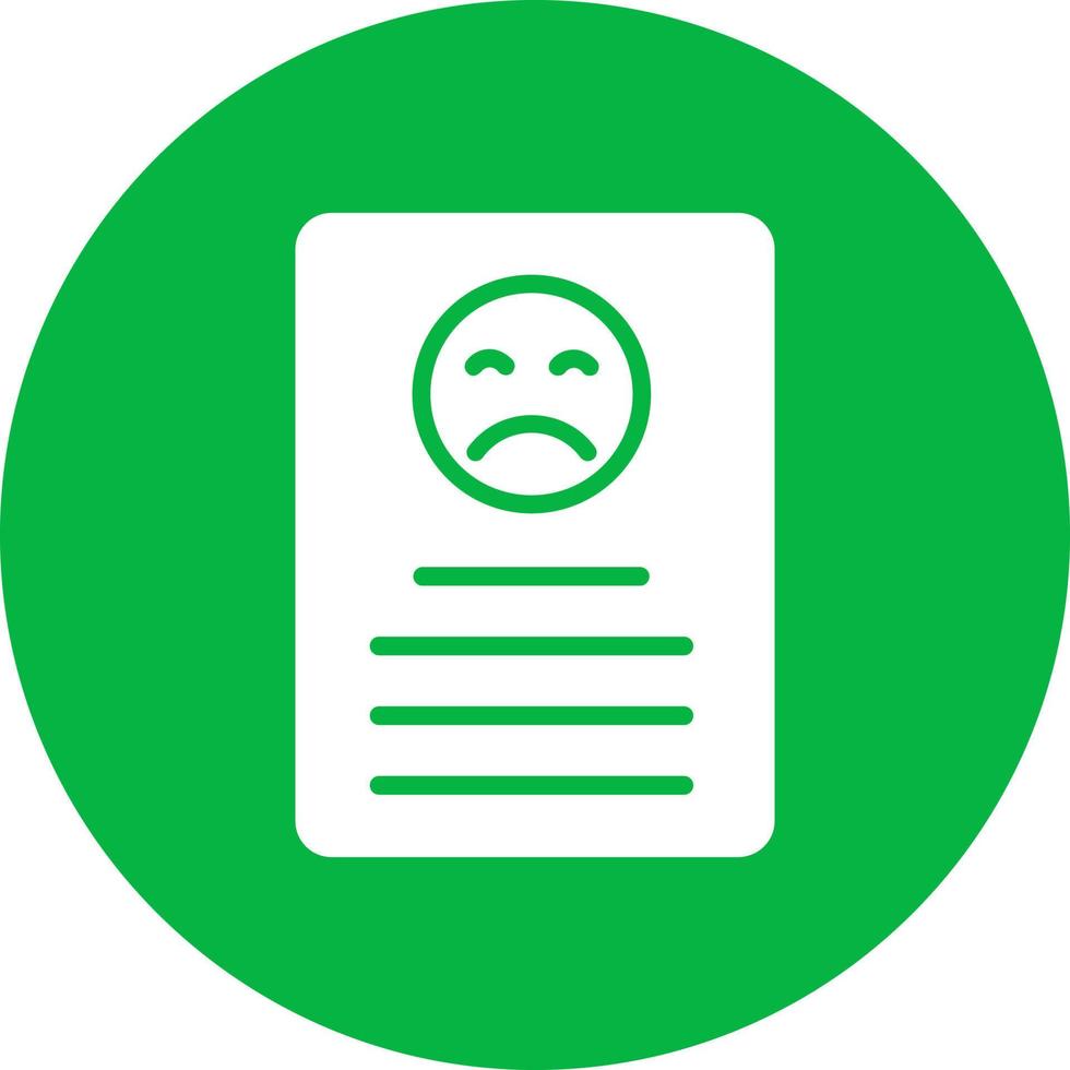 Bad Review Icon Design vector