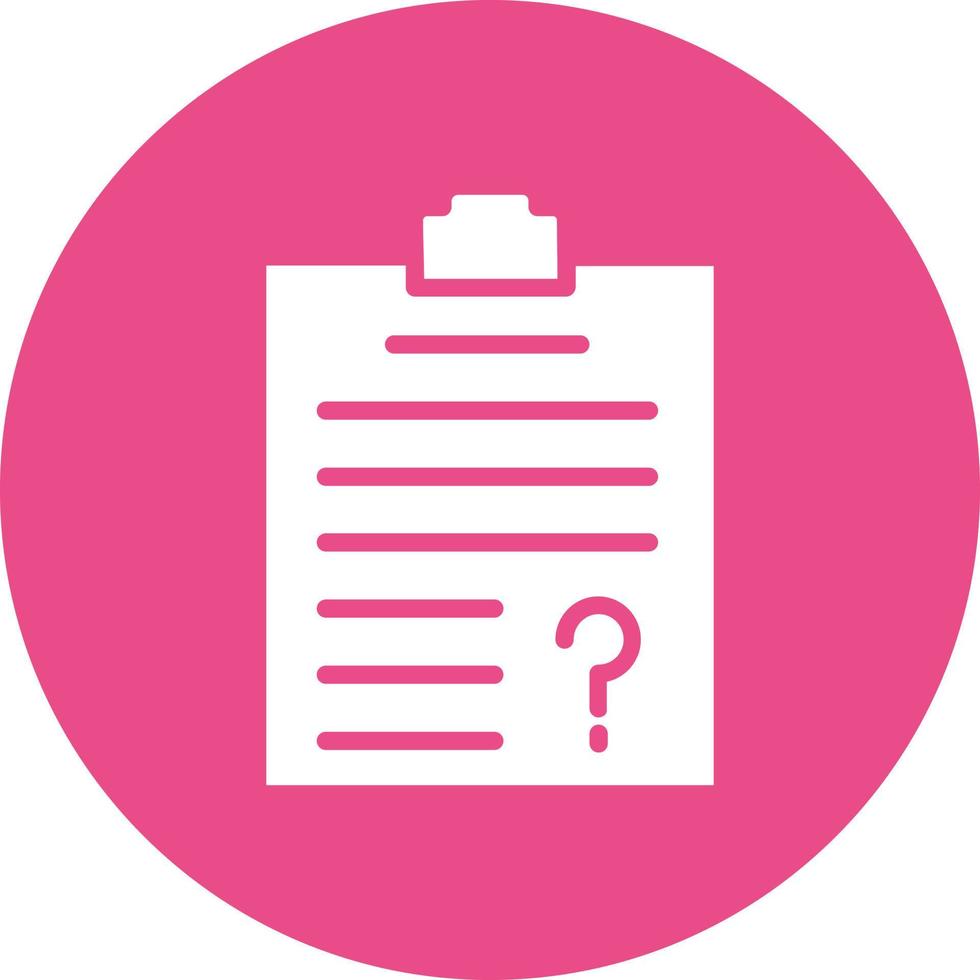 Questionnaire  Icon Design vector