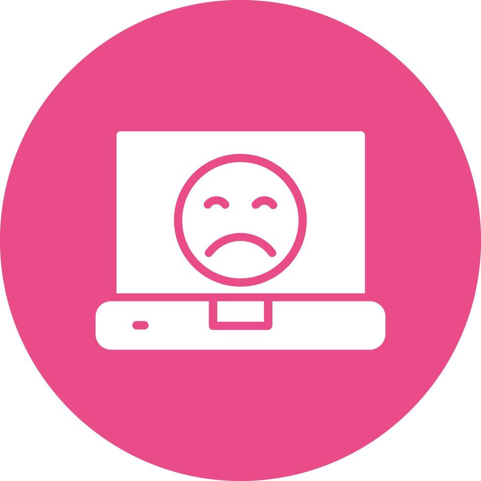 Sad Face Icon Design vector