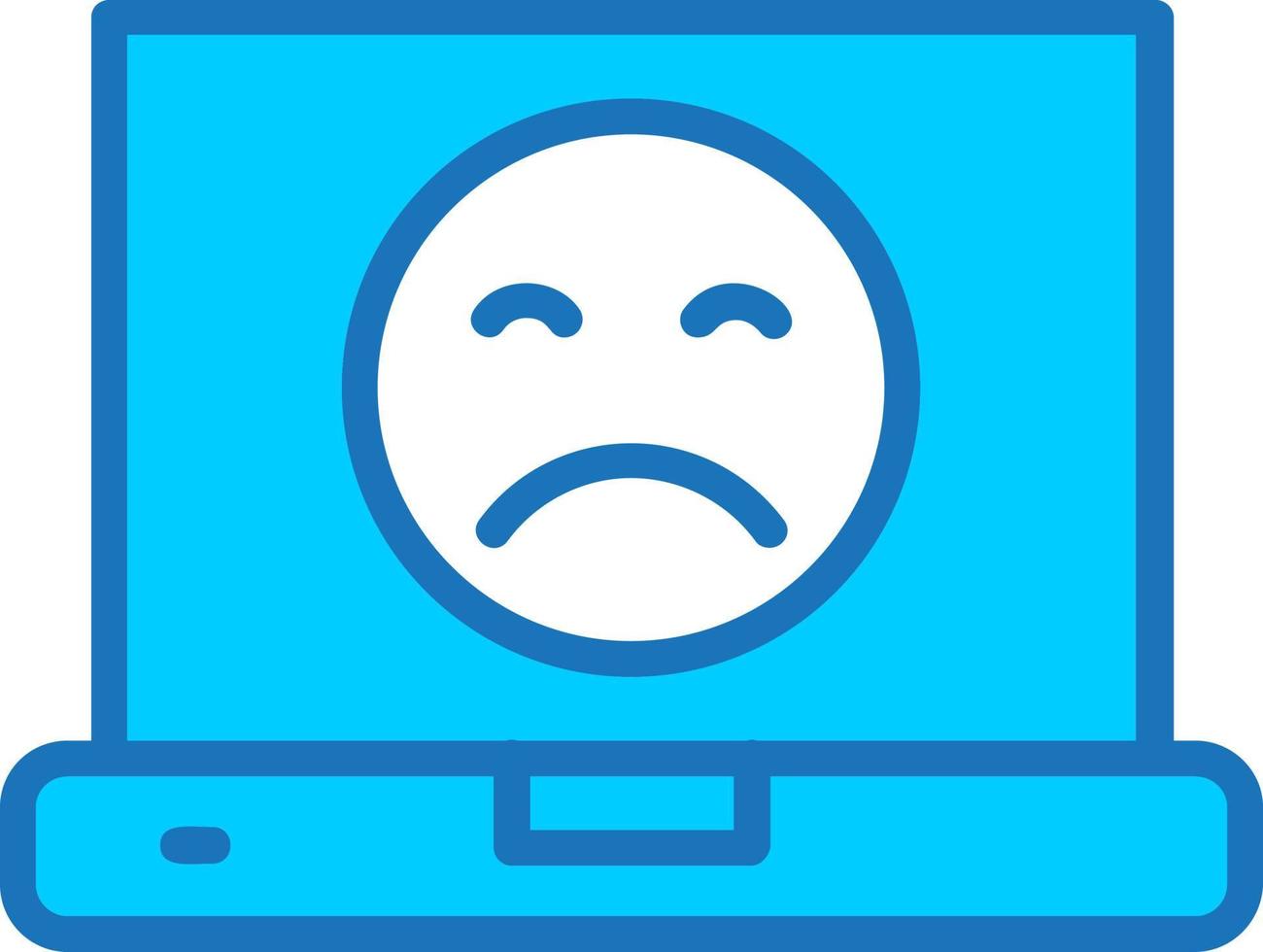 Sad Face Icon Design vector