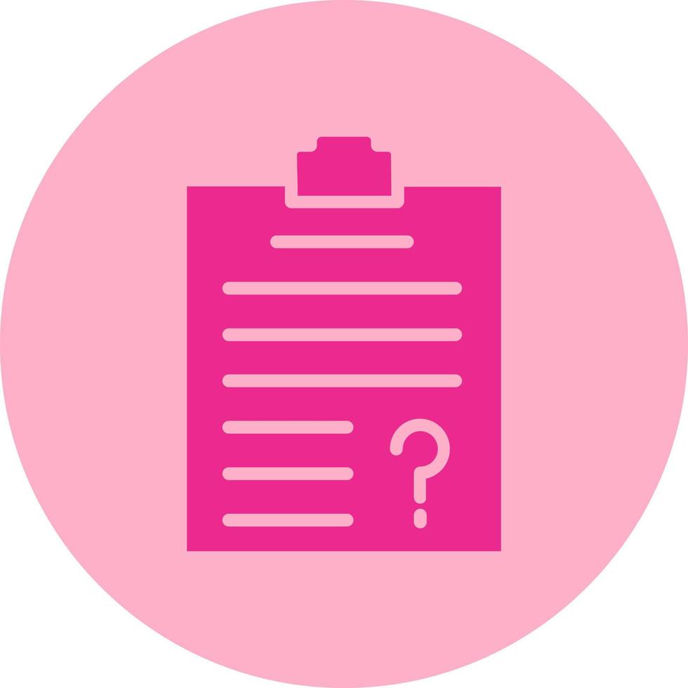 Questionnaire  Icon Design vector
