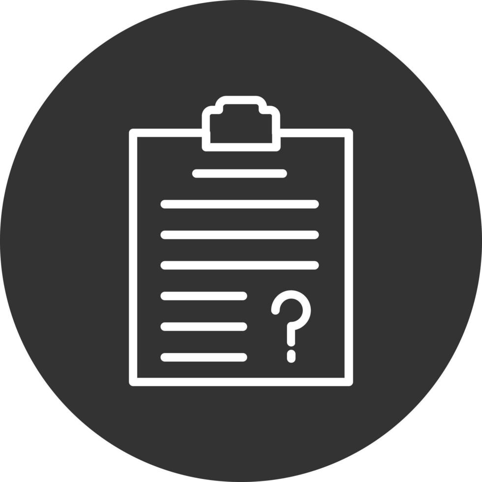 Questionnaire  Icon Design vector