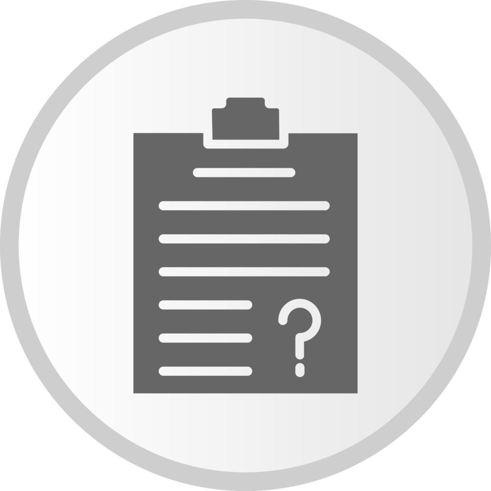 Questionnaire  Icon Design vector