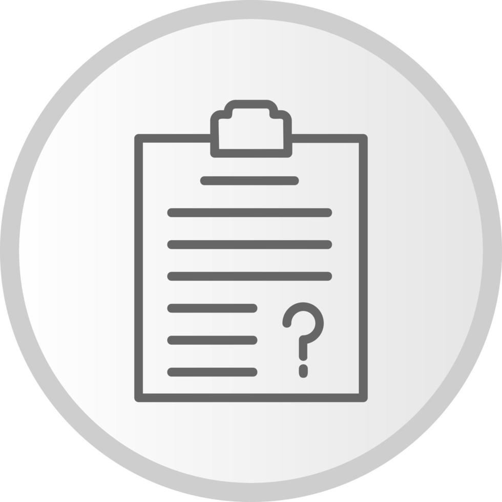 Questionnaire  Icon Design vector