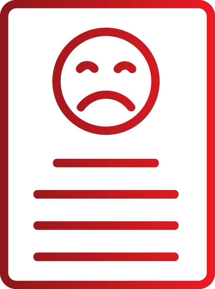 Bad Review Icon Design vector