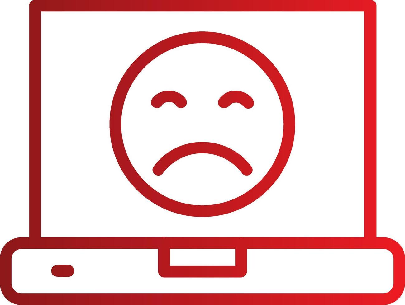 Sad Face Icon Design vector