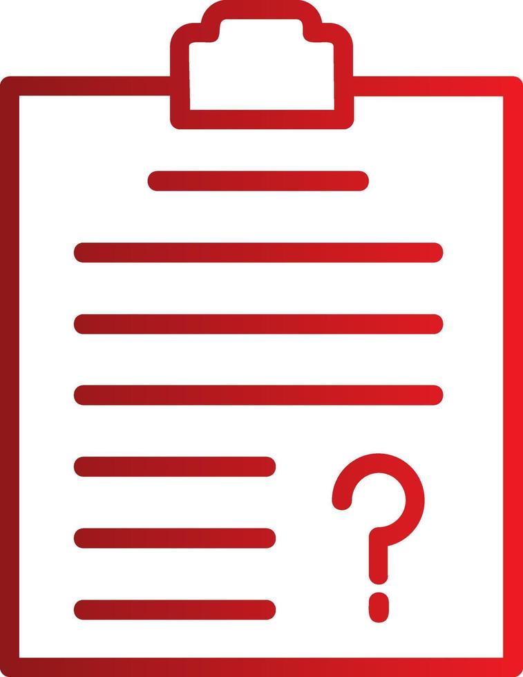 Questionnaire  Icon Design vector