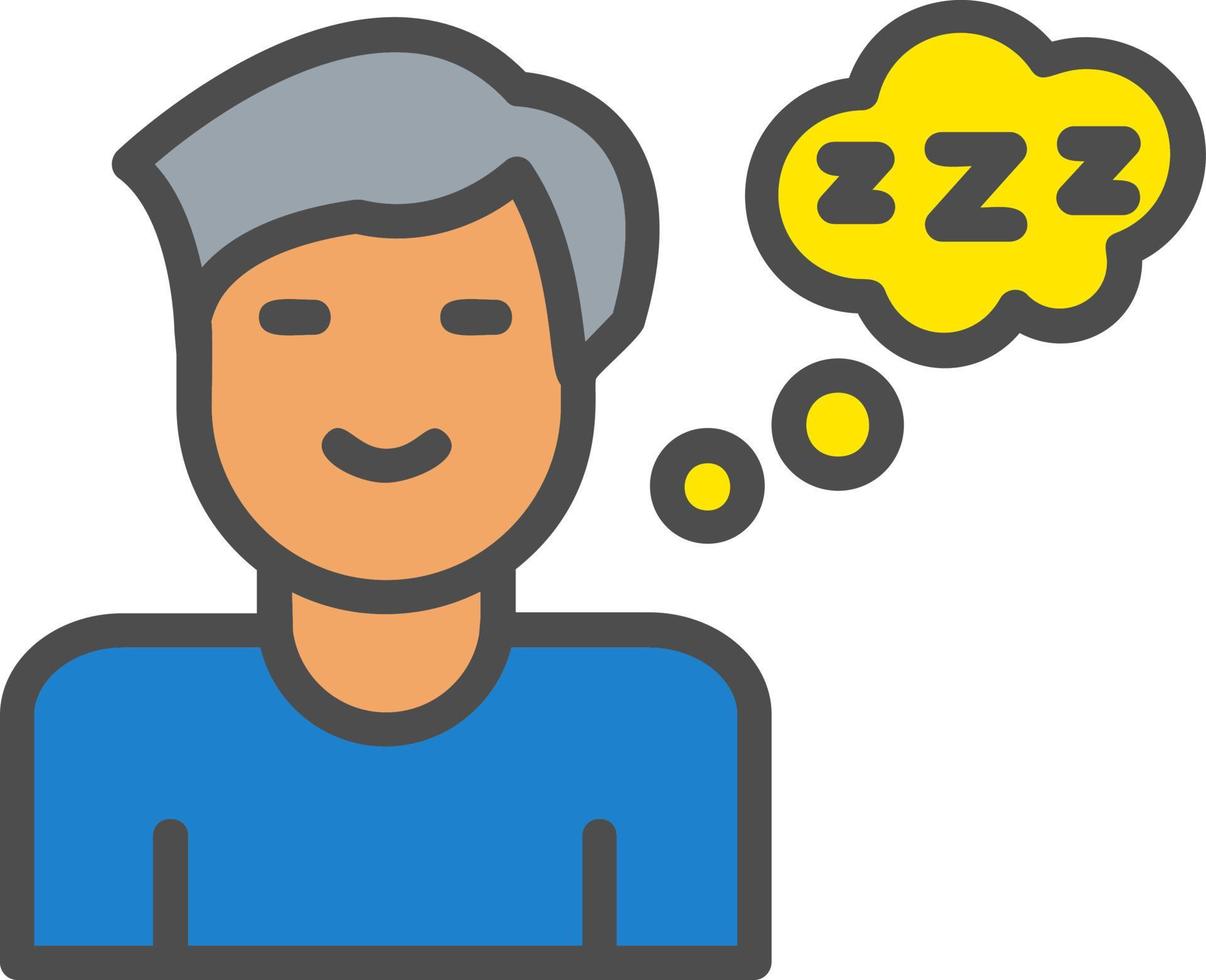 Sleeping Vector Icon Design