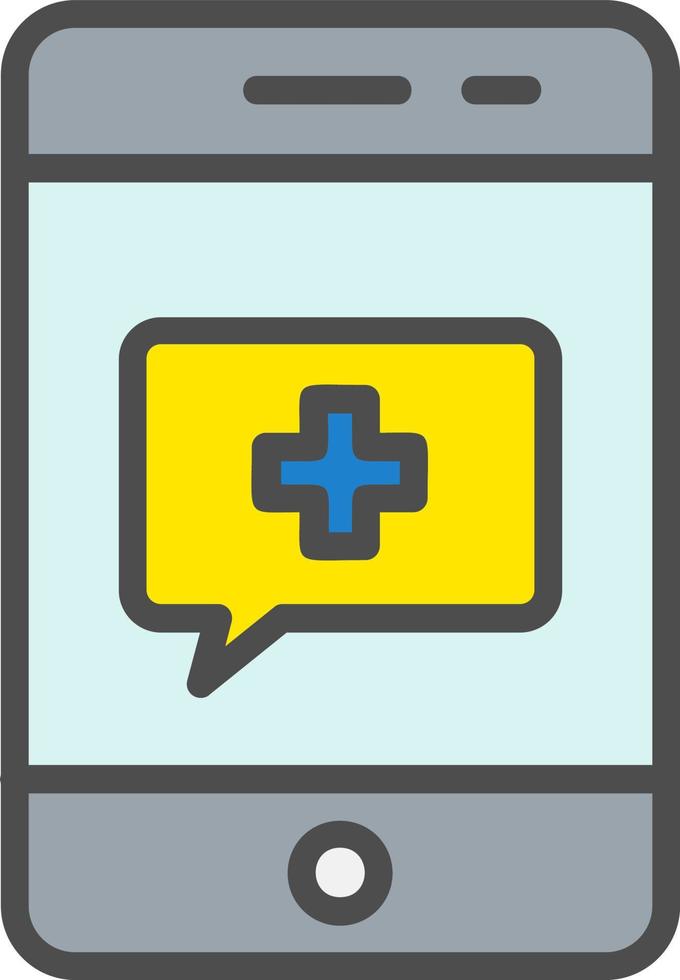 Medical Mobile Vector Icon Design