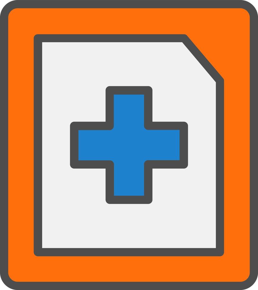 Medical Book Vector Icon Design