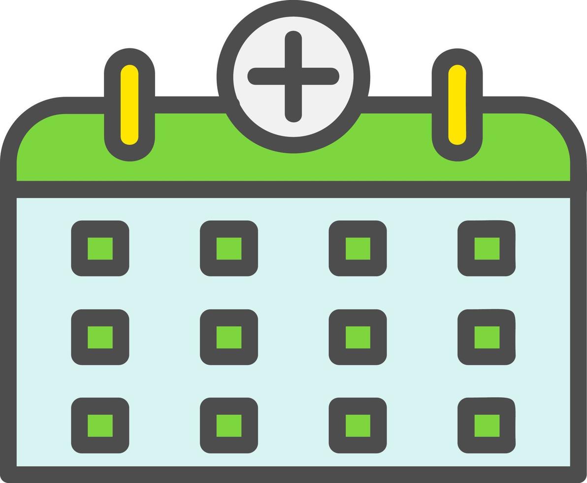 Medical Calendar Vector Icon Design