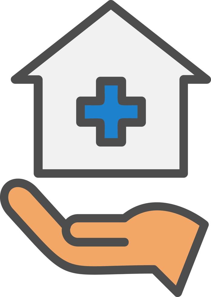 Stay At Home Vector Icon Design
