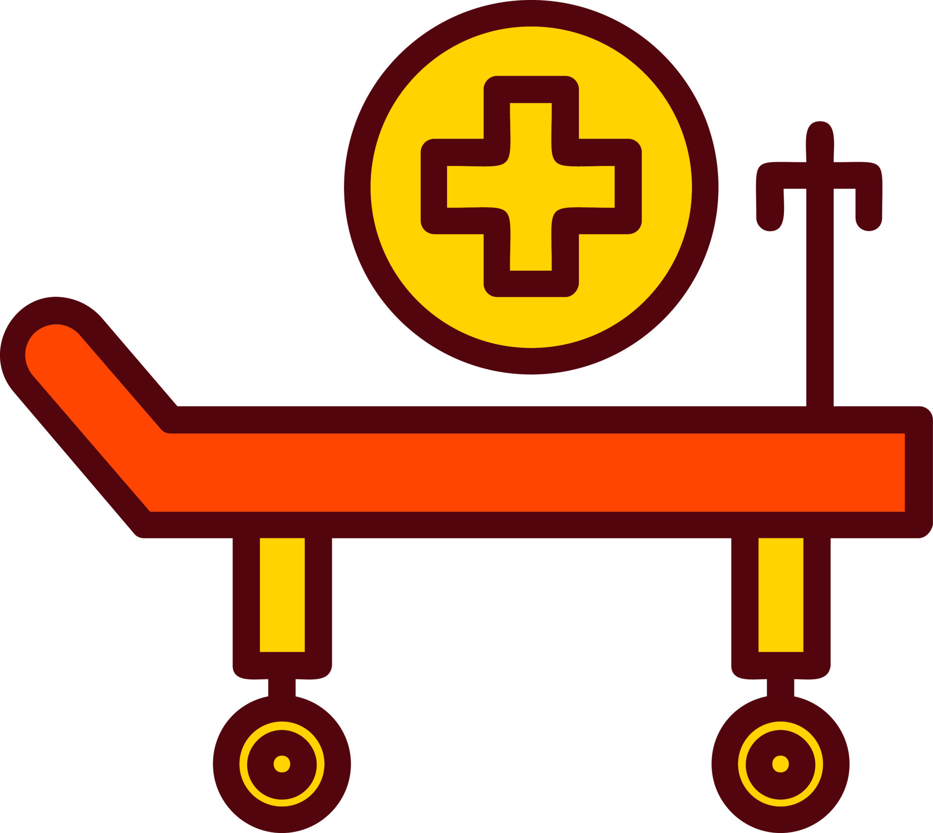 Hospital Bed Vector Icon Design 15454727 Vector Art at Vecteezy