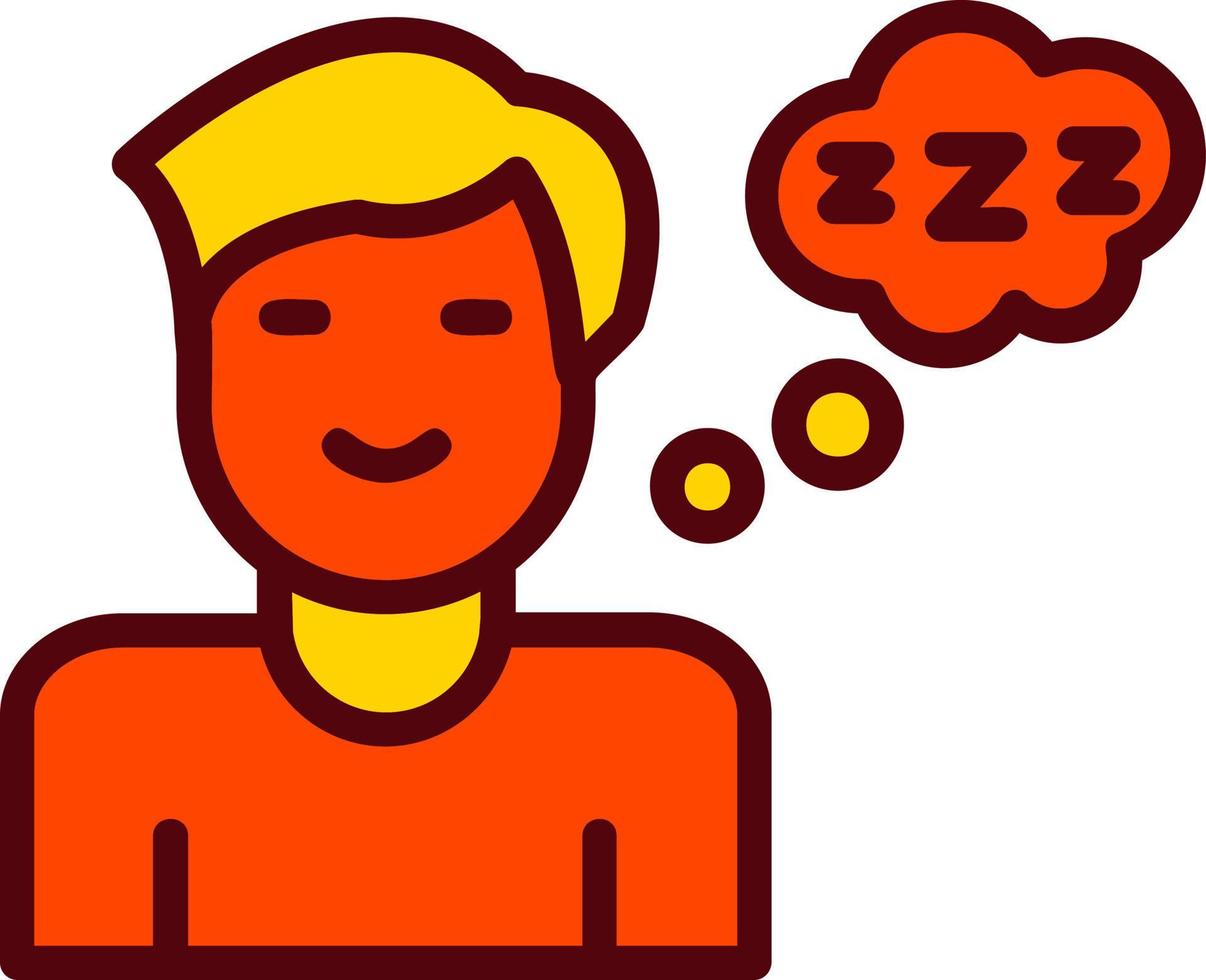 diseño de icono de vector de dormir