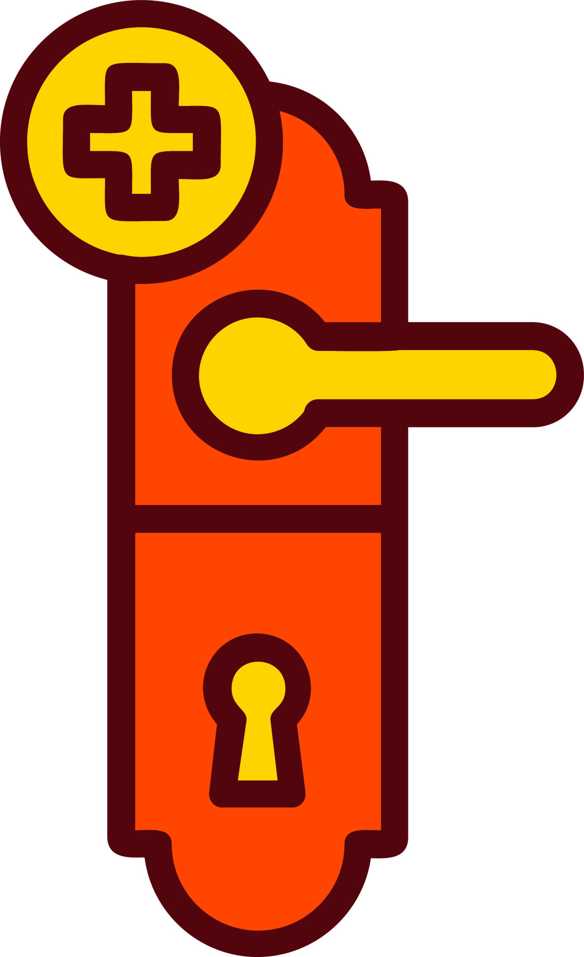 Door Handle Vector Icon Design 15454773 Vector Art at Vecteezy