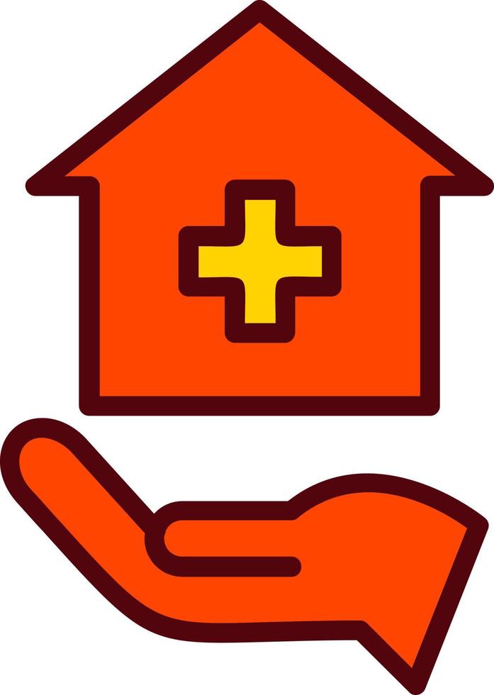 Stay At Home Vector Icon Design