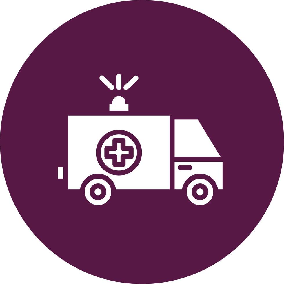 diseño de icono de vector de ambulancia