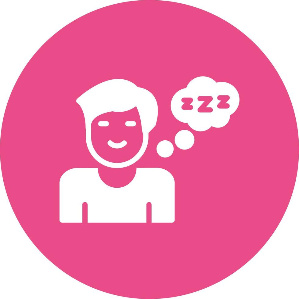 Sleeping Vector Icon Design