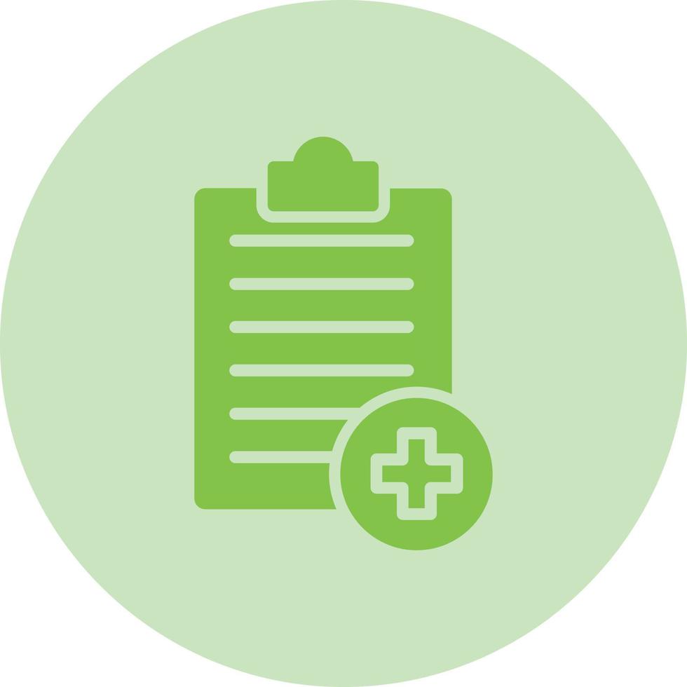 diseño de icono de vector de historial médico