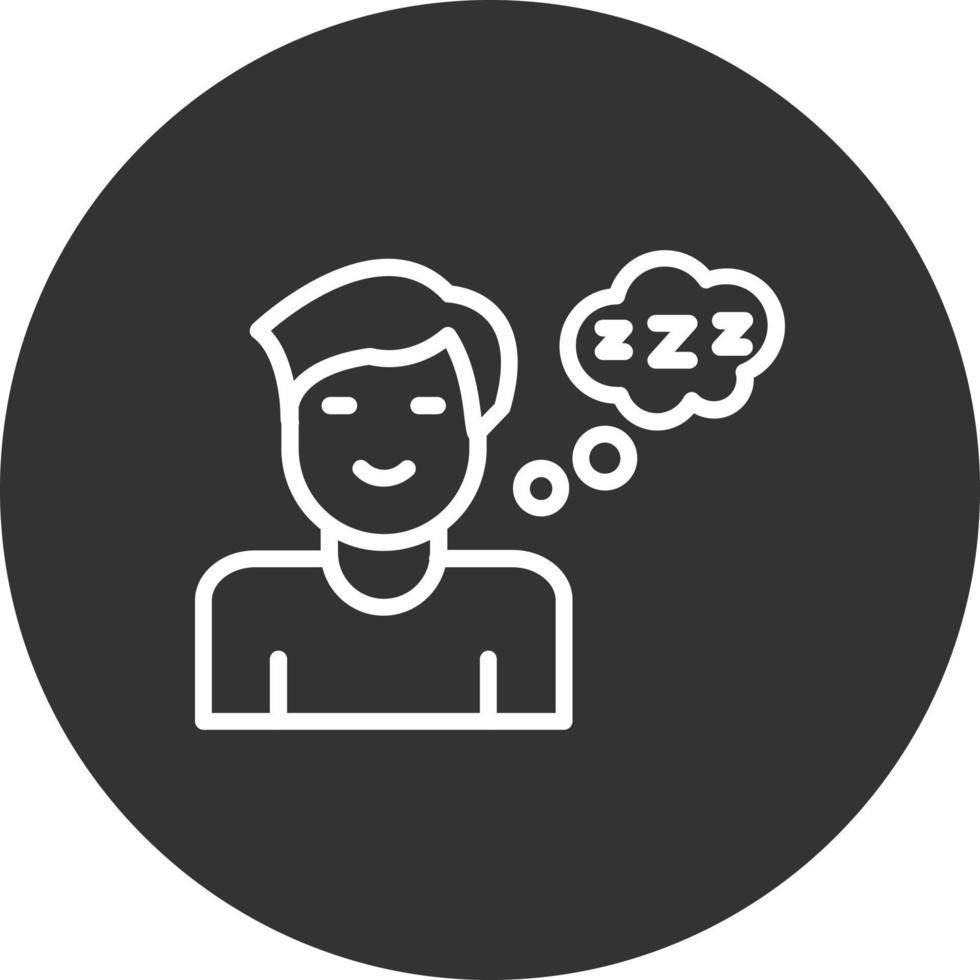 Sleeping Vector Icon Design