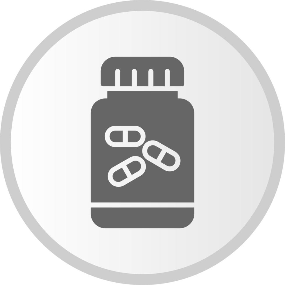 Pills Bottle Vector Icon Design