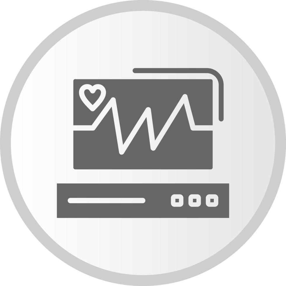 ECG Monitor Vector Icon Design