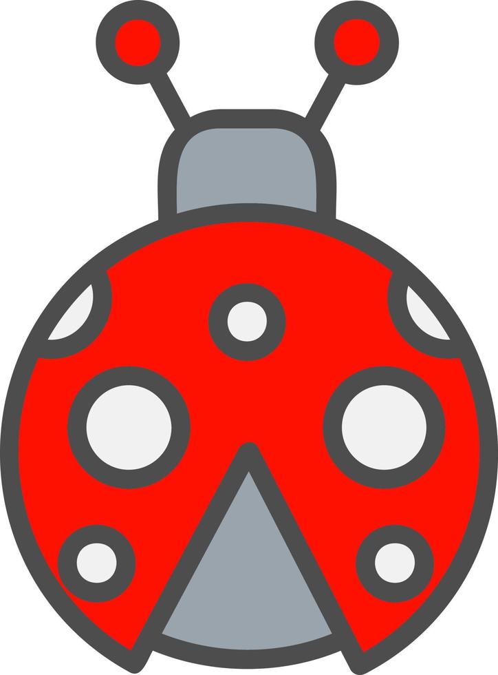 Ladybug Vector Icon Design