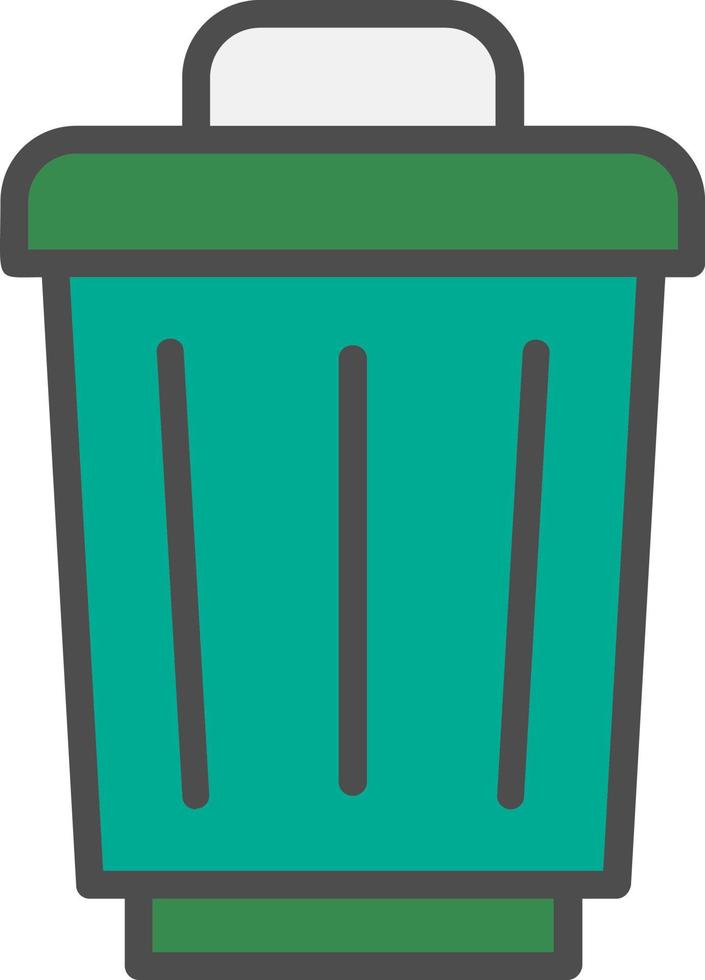 diseño de icono de vector de basura