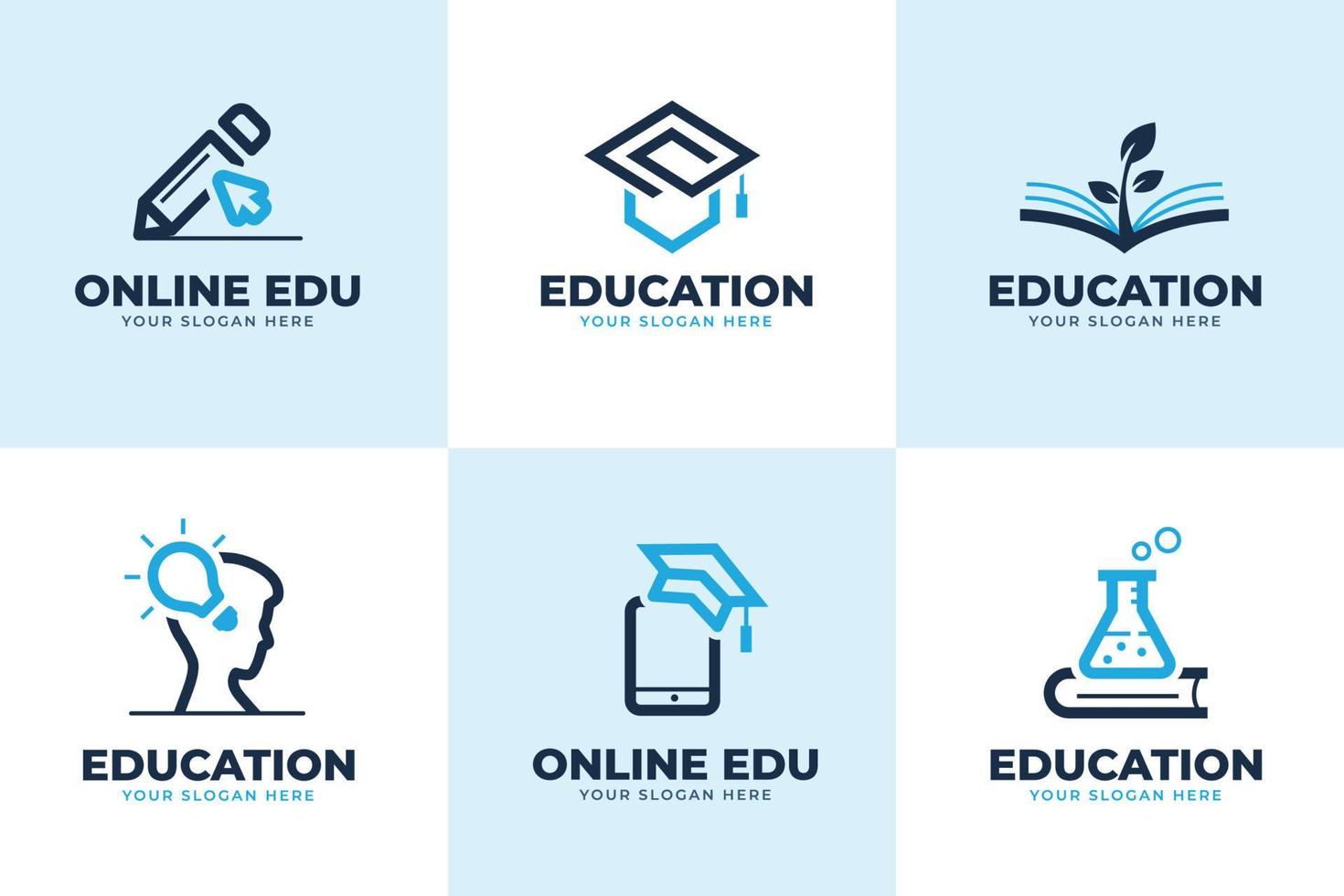 Education Logo Set vector