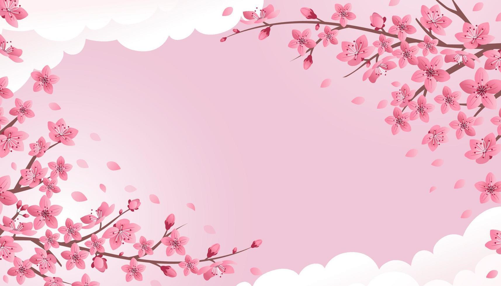 Peach Blossom Background 15455613 Vector Art at Vecteezy