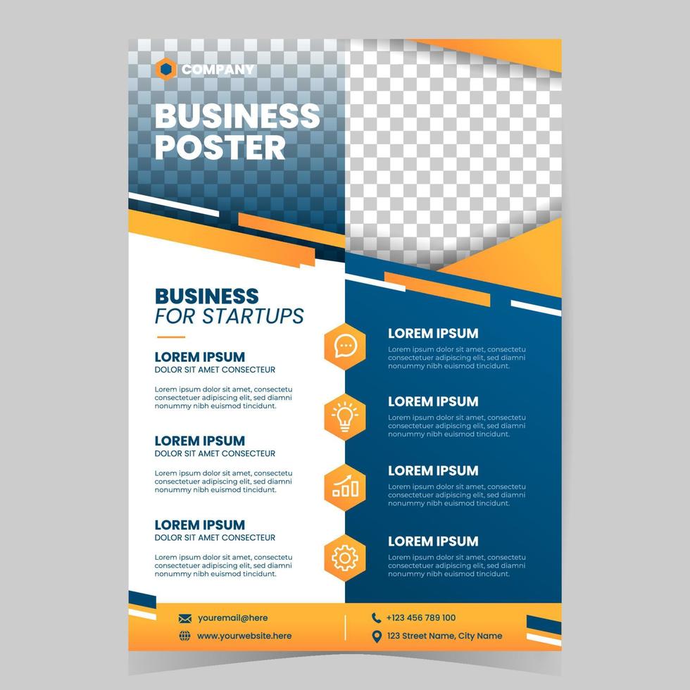 Business Poster Template vector